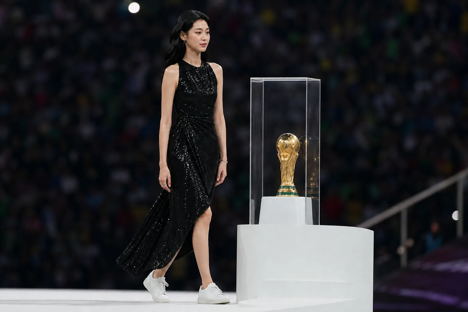 Jung Ho Yeon World Cup trophy ceremony Korean entertainment influence