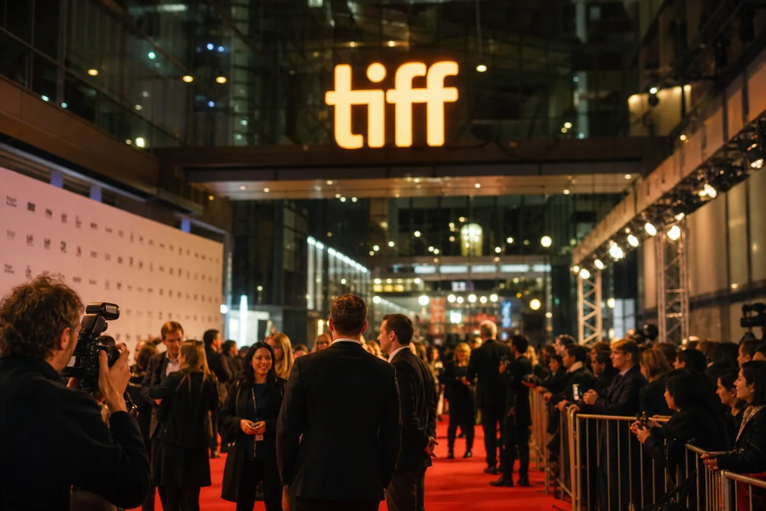 International film festival audience watching Korean cinema premiere