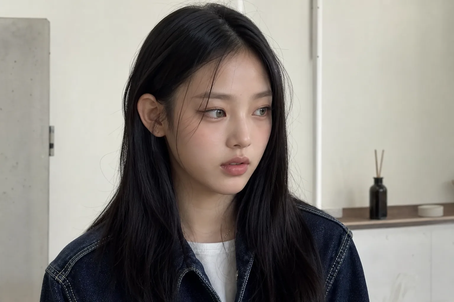 K-pop social media discussion represented by phone screens and studio lighting