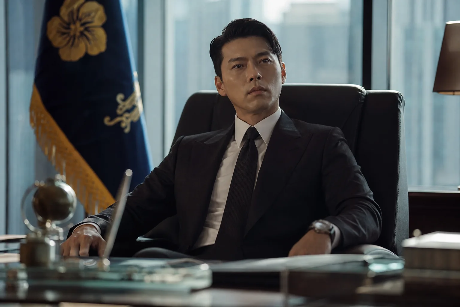1970s political office visualizing Baek Ki Tae's rise in Made in Korea 2