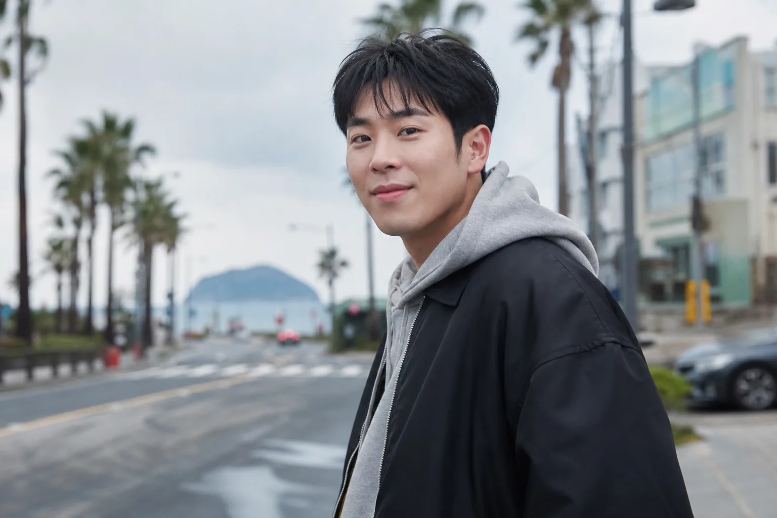 Calm entertainment production setting representing P.O's expected return to filming