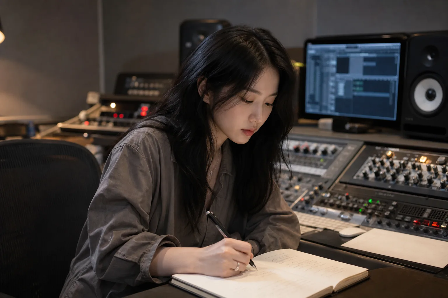 Alternative pop recording studio image for Lim Kim comeback context