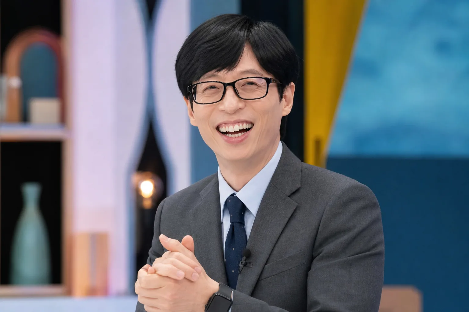Korean television variety show set representing July brand reputation rankings