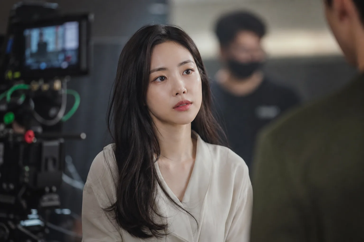Korean drama set representing Son Naeun acting career pressure