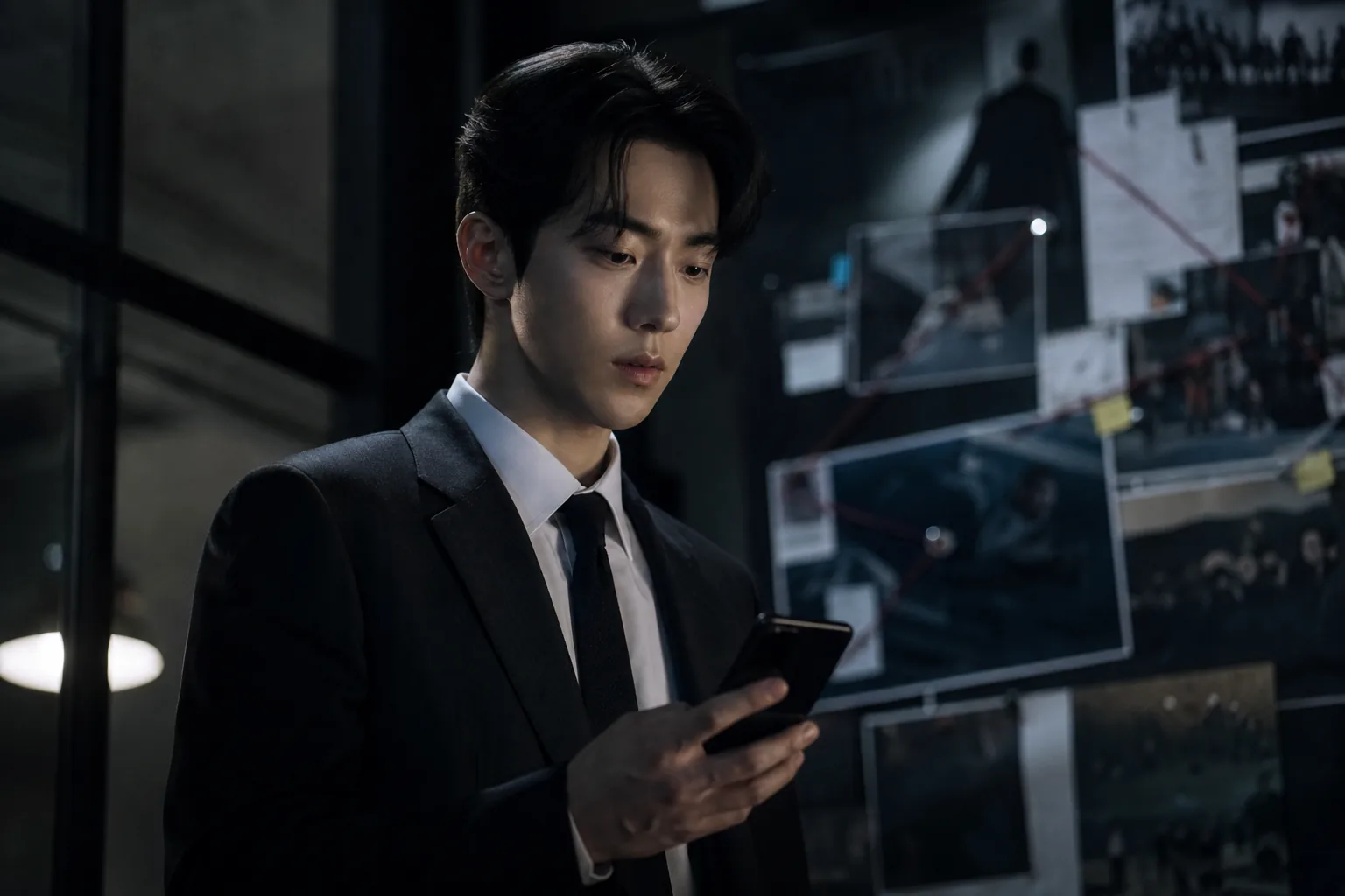 Mysterious mobile app invitation in Korean crime thriller setting