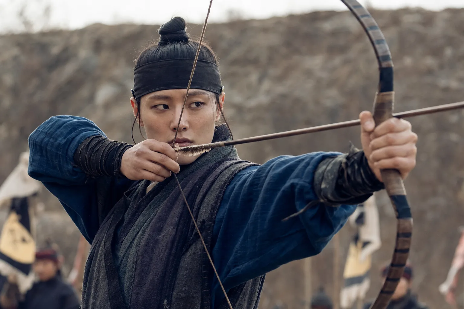 Joseon era action film ensemble preparing for sea mission