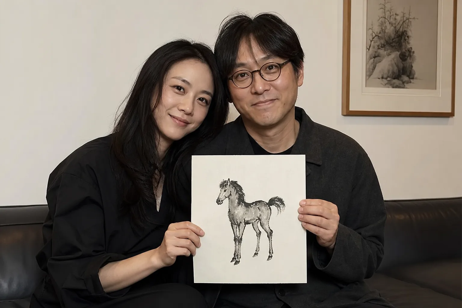 Tang Wei family announcement with symbolic newborn celebration