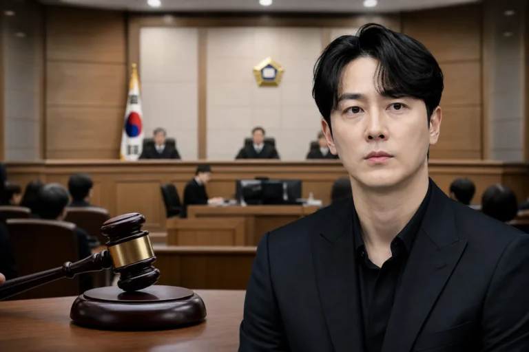 Korean courtroom exterior for actor Son Seung Won DUI appeal news