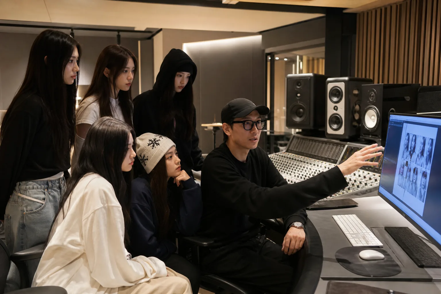 Editorial image explaining K-pop agency conflict and artist management scrutiny