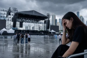 Empty concert venue representing ifeye Bangkok concert cancellation
