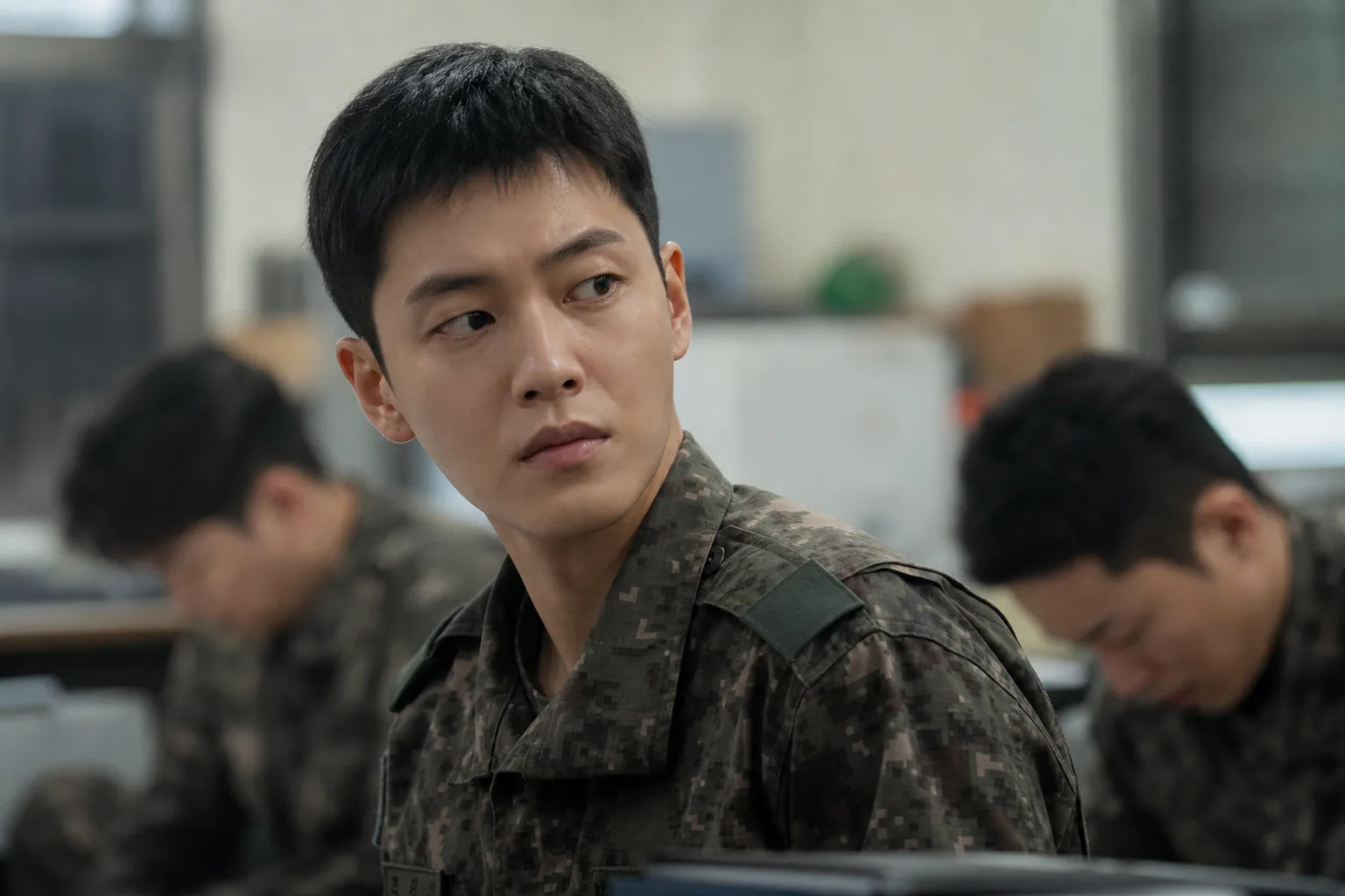 Park Min Seok corporal promotion in New Recruit 4 Korean military comedy