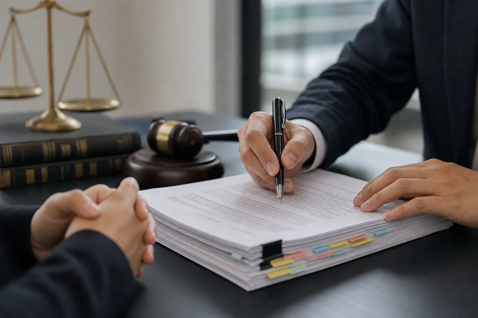 K-pop agency contract dispute background illustrated through office and legal documents
