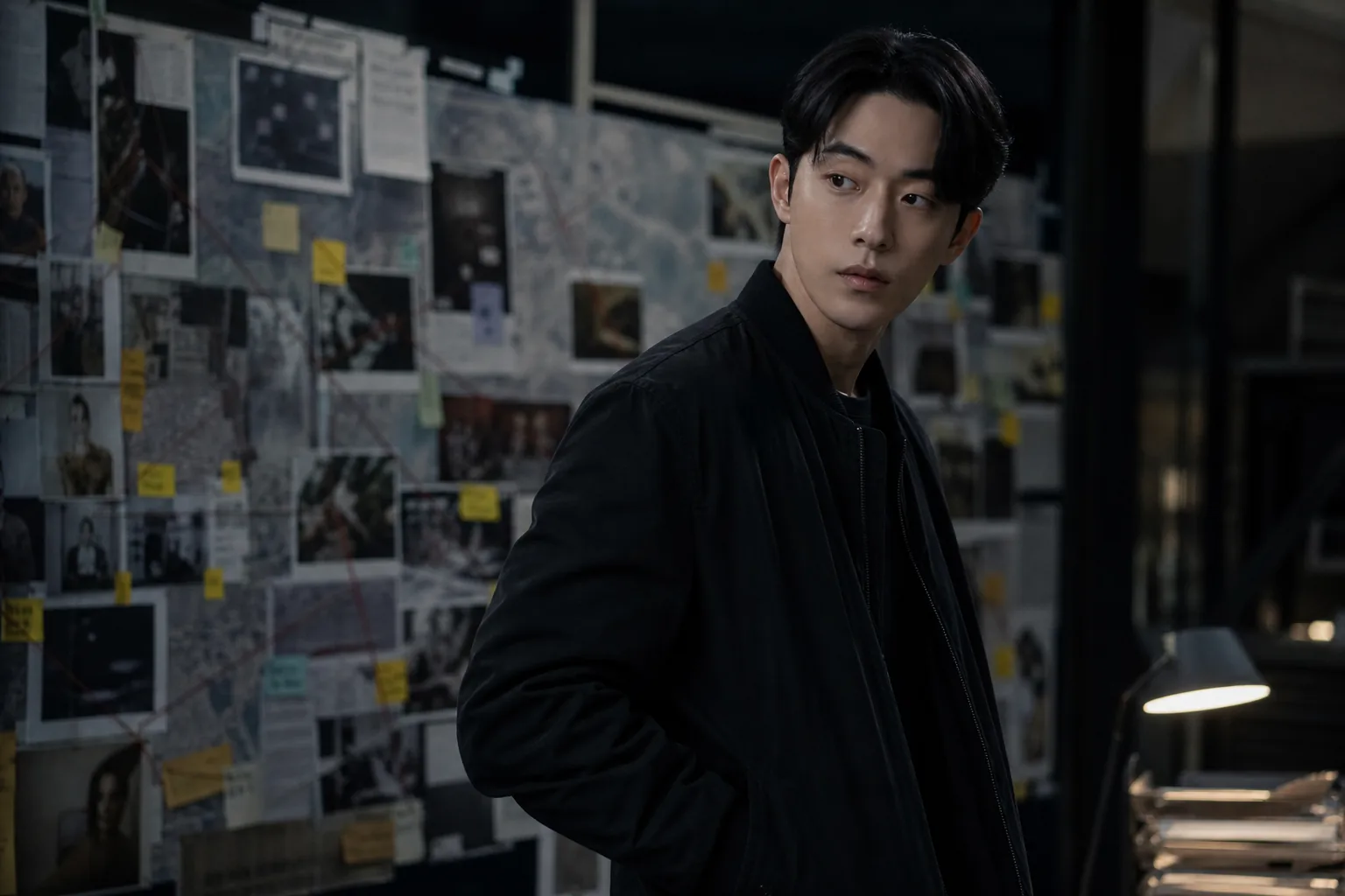 Korean crime drama investigation team and hacker thriller atmosphere
