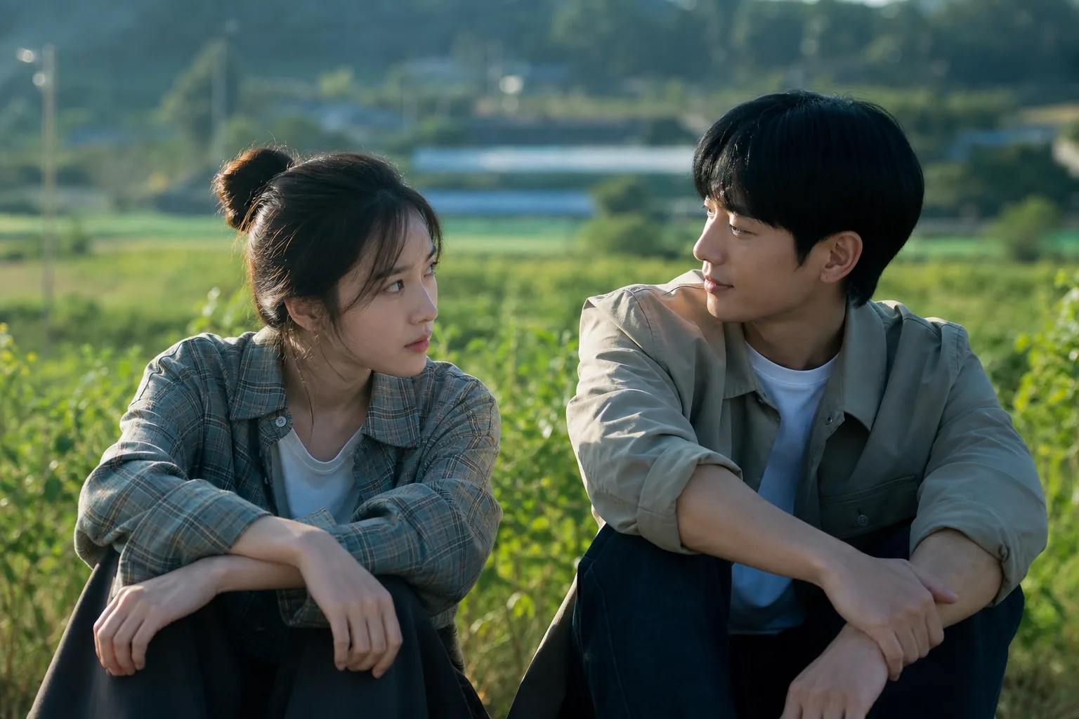 Quiet Korean village setting for a romantic comedy mystery