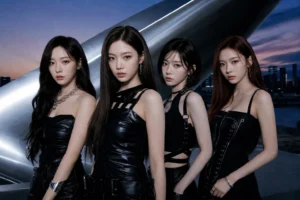 aespa KISS N TELL Japanese mini album editorial image