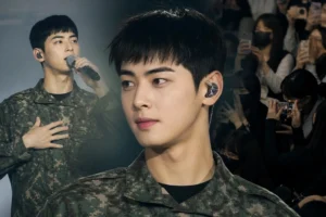 Editorial image representing Cha Eunwoo military concert appearance debate