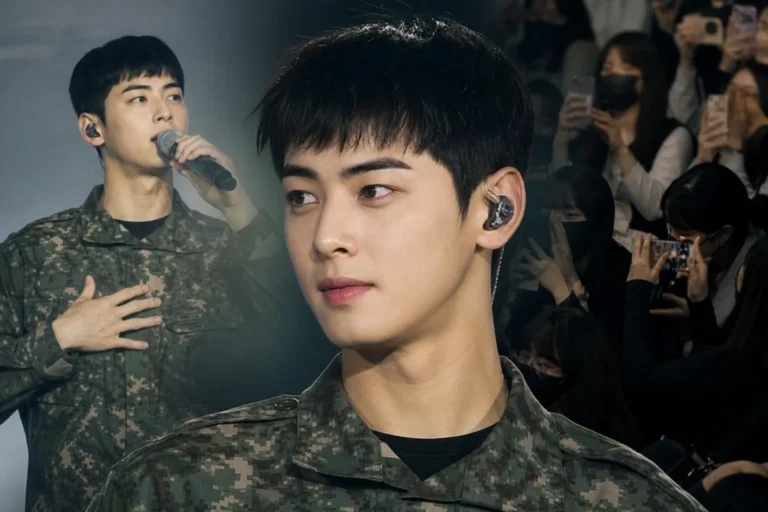 Editorial image representing Cha Eunwoo military concert appearance debate