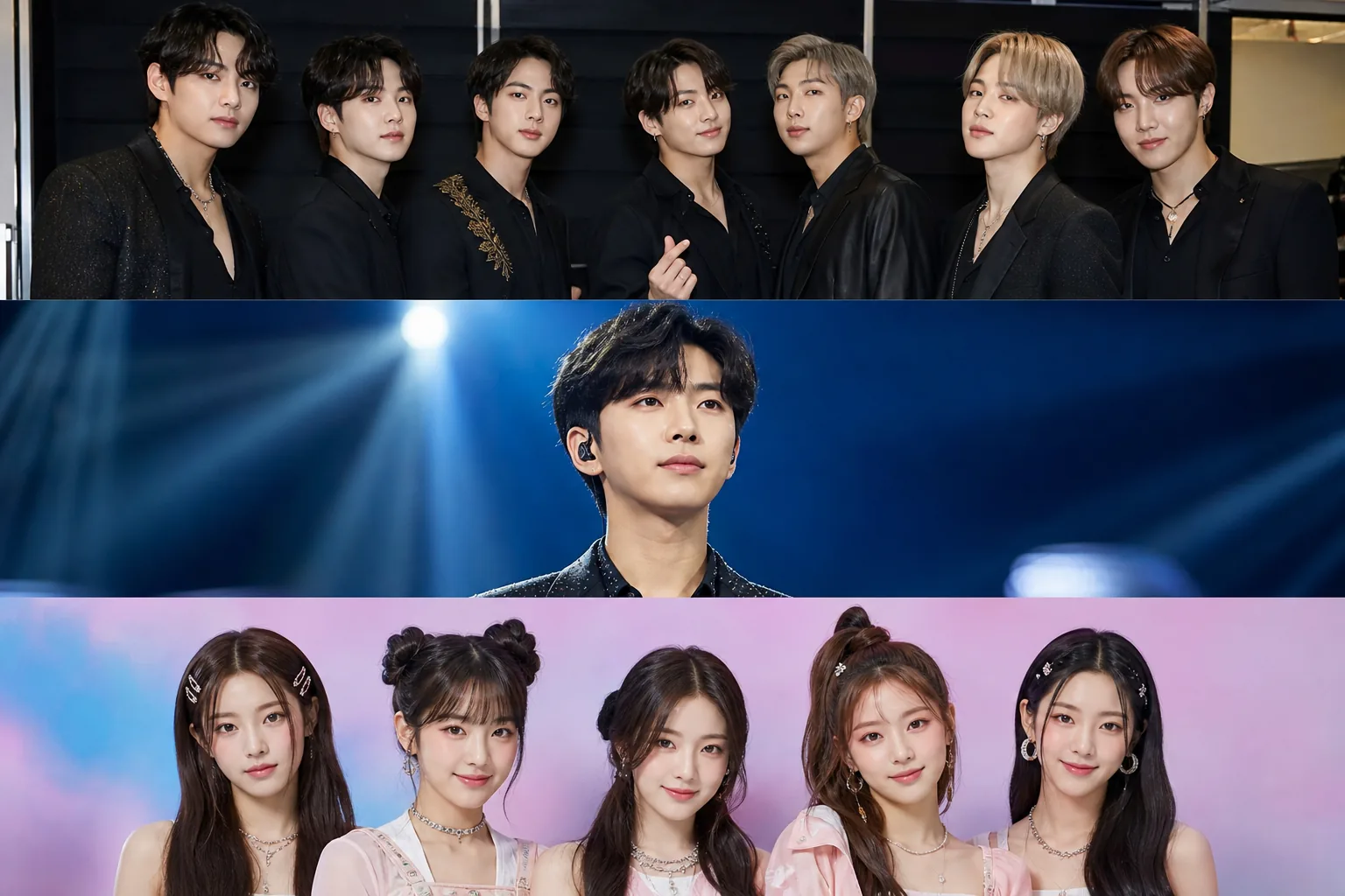 Digital K-pop popularity chart showing rising brand reputation scores