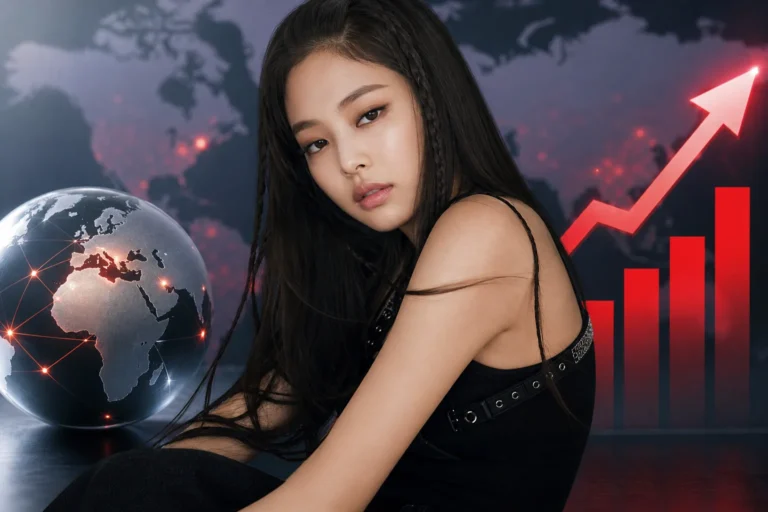 Jennie Less than a Lover global music chart success editorial image