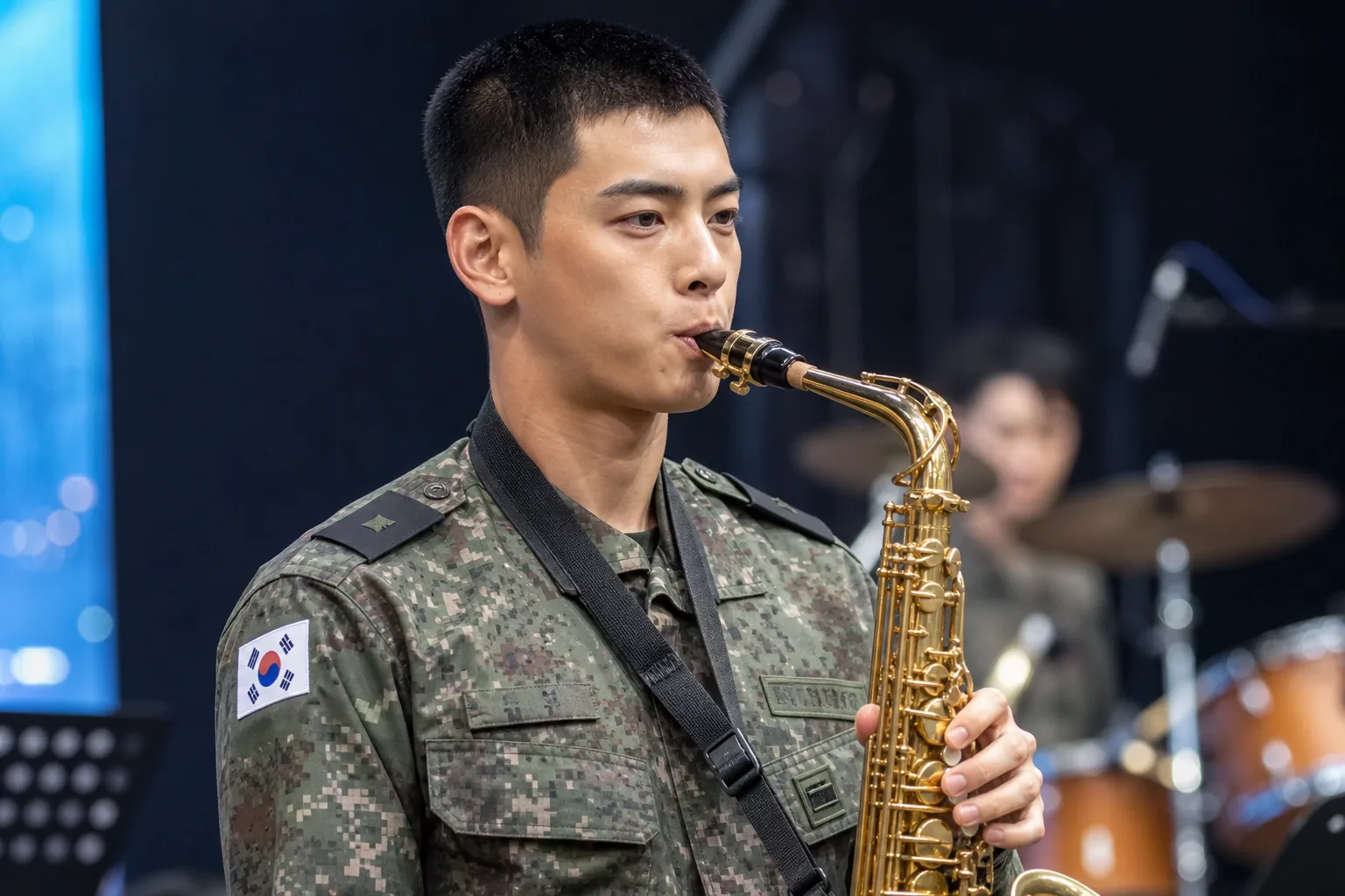 Korean military band concert backstage inspired image