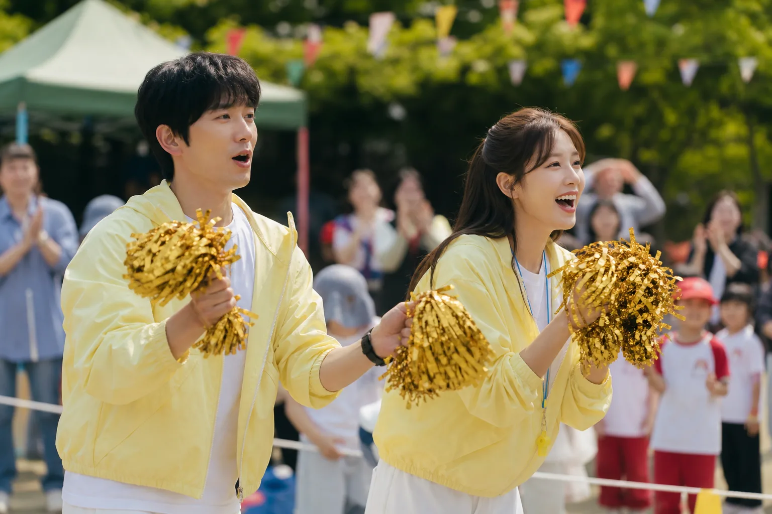 K-drama kindergarten sports day scene inspired by The Apartment Job