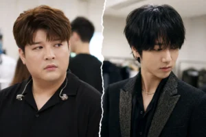 Super Junior Shindong Yesung backstage story editorial image