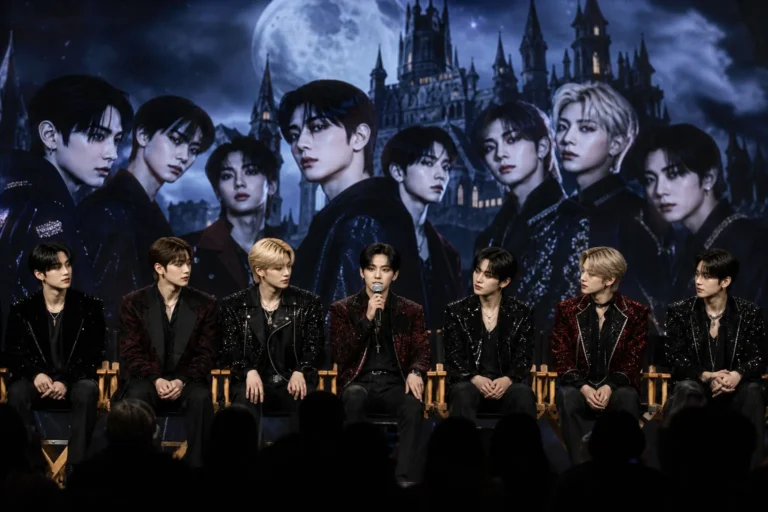 ENHYPEN Dark Moon inspired vampire concert concept at San Diego Comic-Con