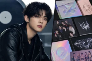 K-pop albums highlighted on a global music chart
