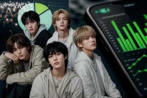 K-pop music chart debate involving CORTIS fan streaming and album buying
