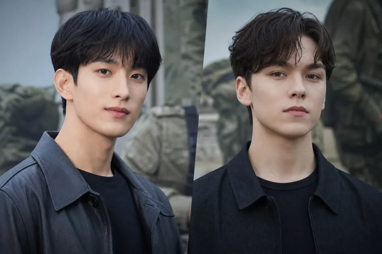 SEVENTEEN DK and Vernon military enlistment news editorial image