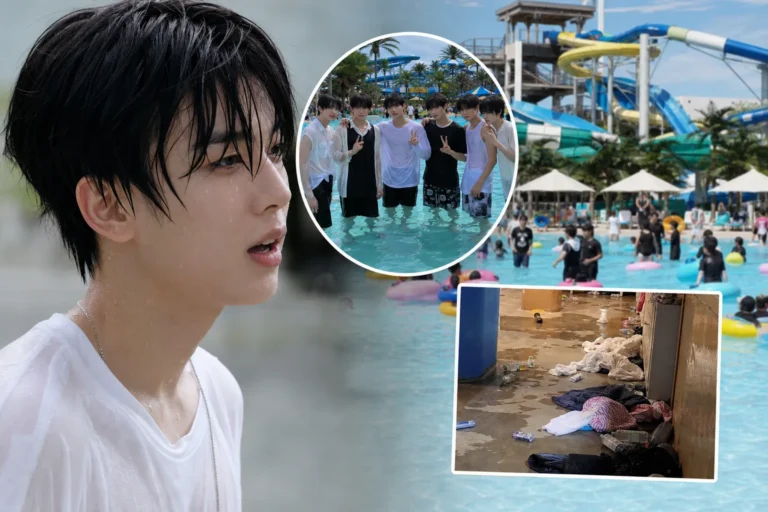 Crowded water park concert setting for NCT WISH event hygiene debate