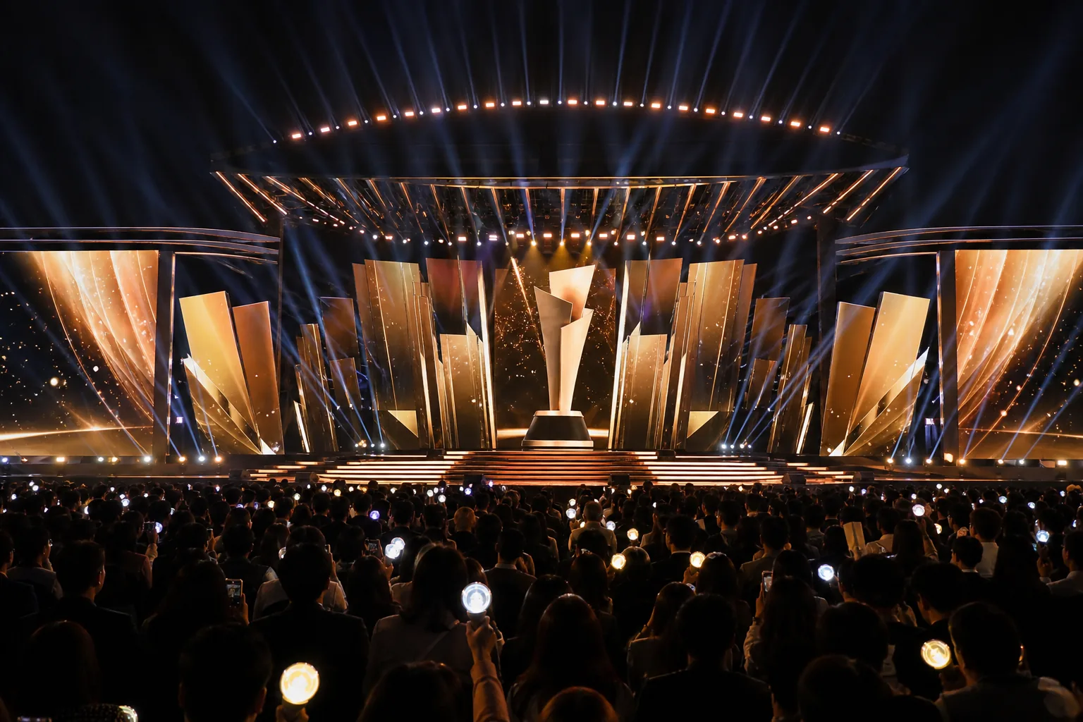 K-pop award show stage prepared for the first 2026 Asia Artist Awards lineup