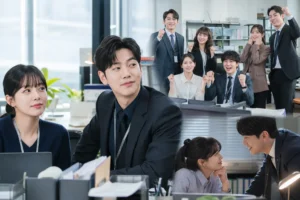 Office K-drama inspired scene for See You at Work Tomorrow ratings news