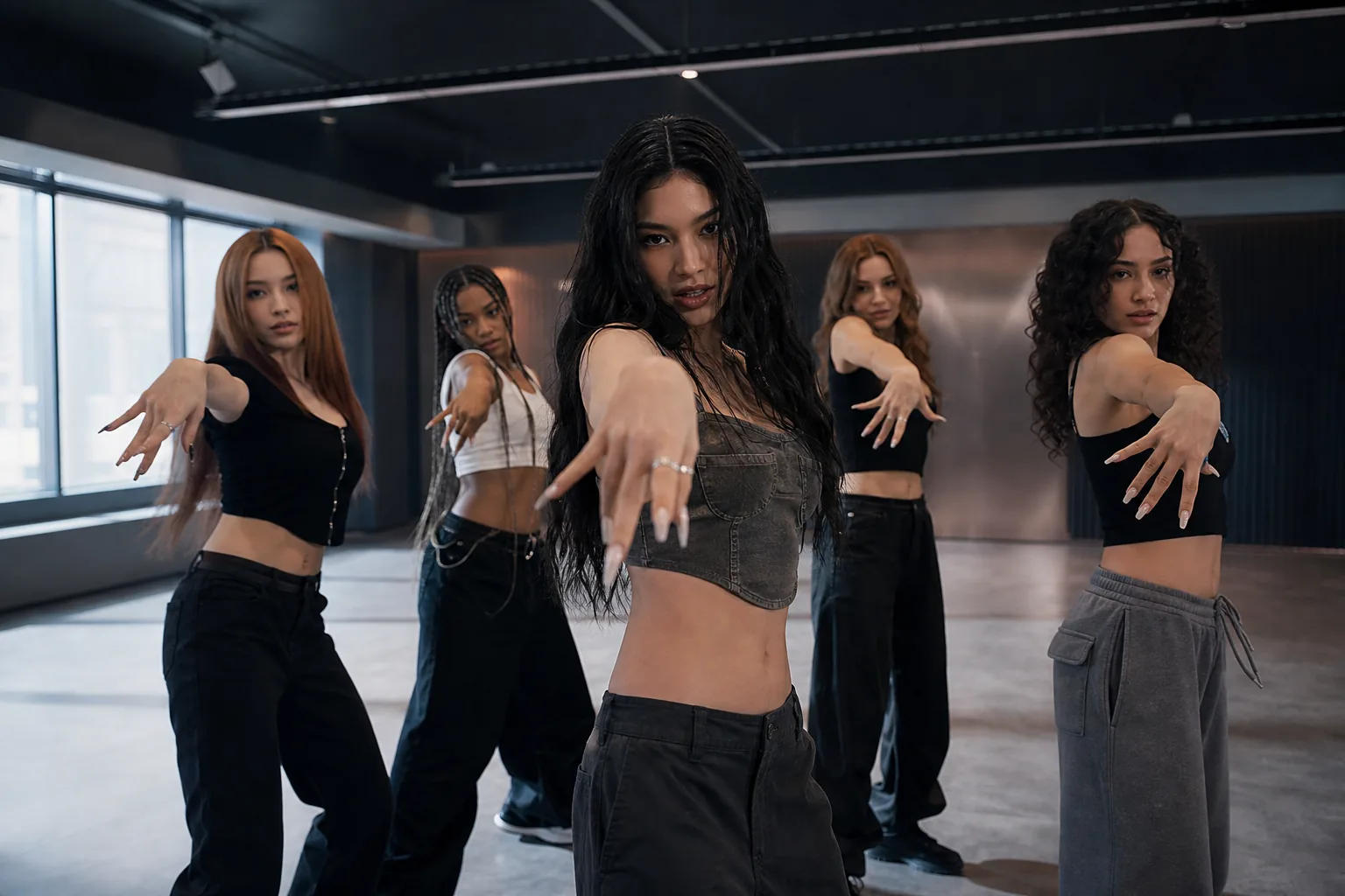 AI visualization of K-pop fans comparing two song teasers online
