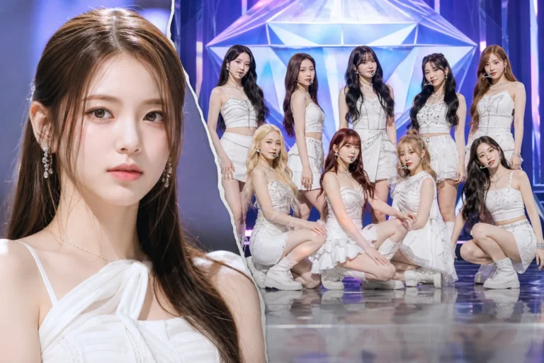 K-pop stage lights representing NiziU Rio temporary hiatus news