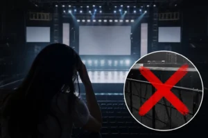 Empty concert venue representing MOMOLAND Manila fan-con cancellation news