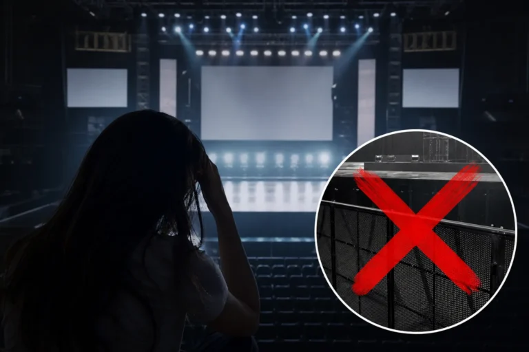 Empty concert venue representing MOMOLAND Manila fan-con cancellation news
