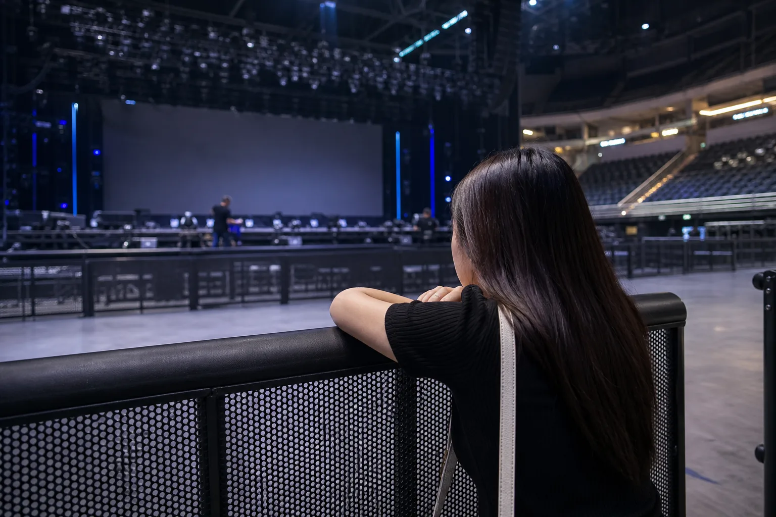 Fans waiting near a concert hall after MOMOLAND Manila event cancellation
