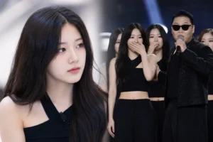 Young aspiring dancer spotlighted during a major K-pop concert casting moment