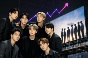 BTS Billboard chart milestone for NORMAL on the Hot 100