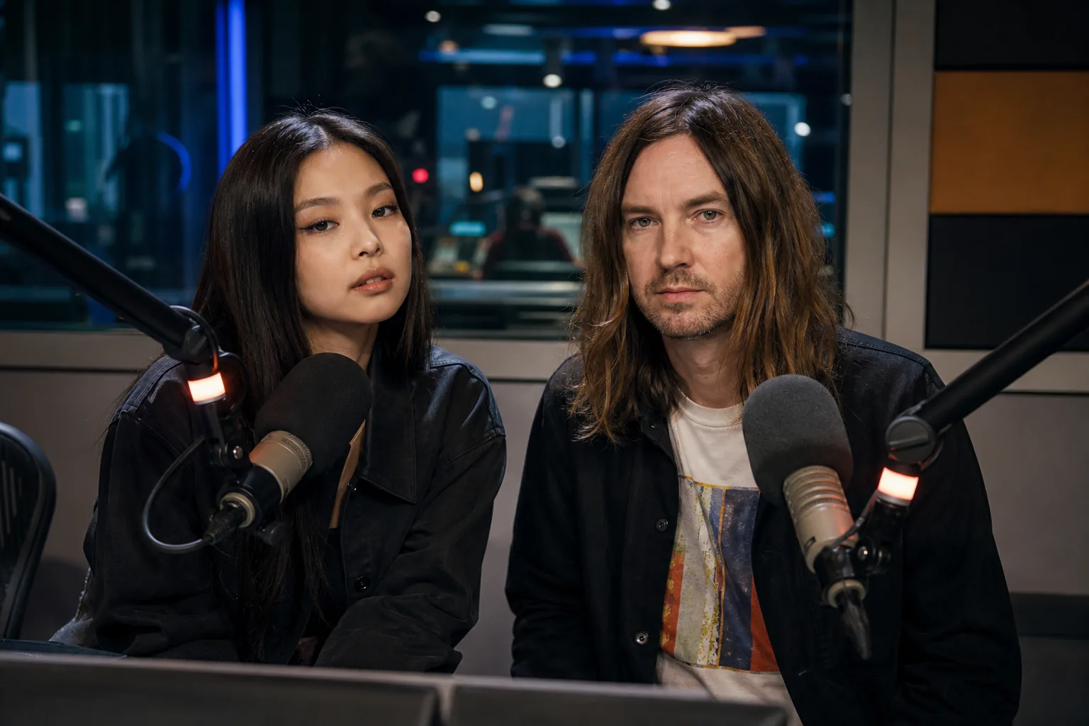 Radio studio scene representing Dracula's U.S. airplay growth