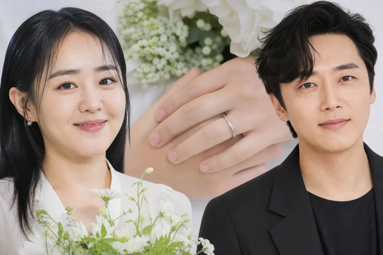 Wedding rings symbolizing Moon Geun Young and Jung Pyeong marriage news