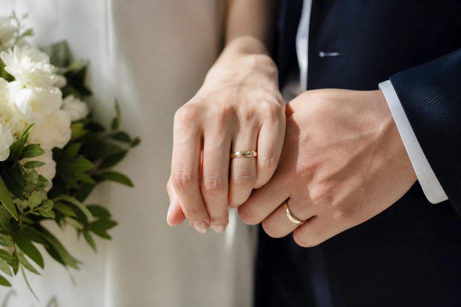 Handwritten letter and wedding rings representing Moon Geun Young marriage announcement