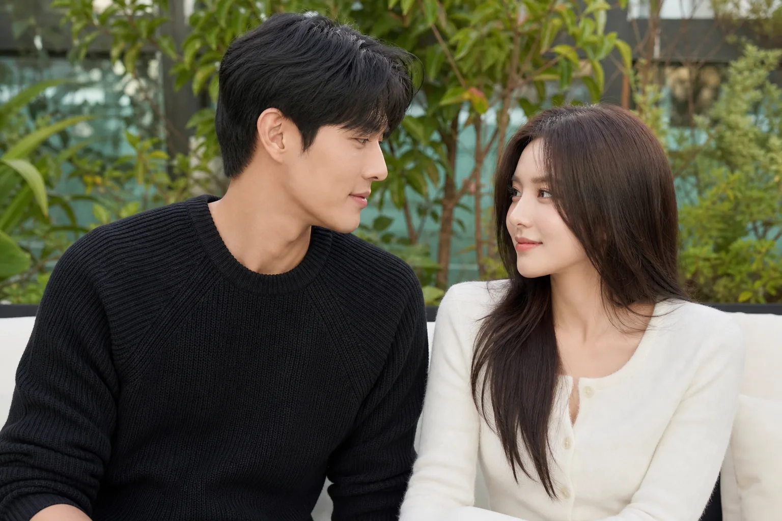 Korean dating show stars balancing public attention and private relationship editorial image