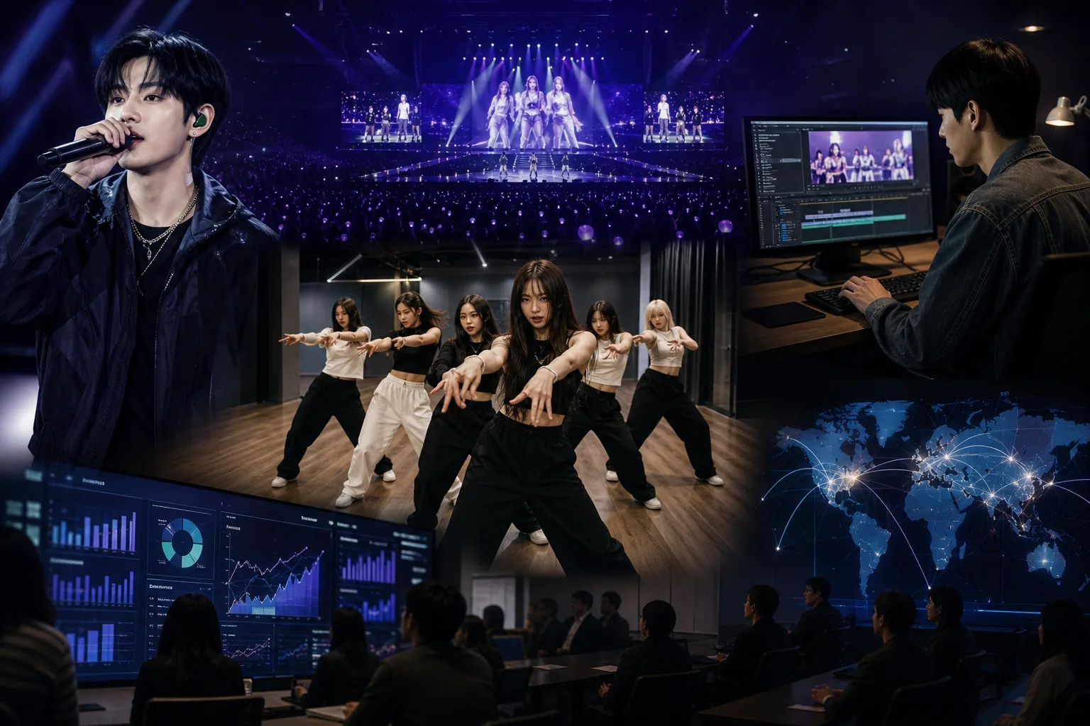 Major K-pop companies competing through concerts labels and global fan platforms