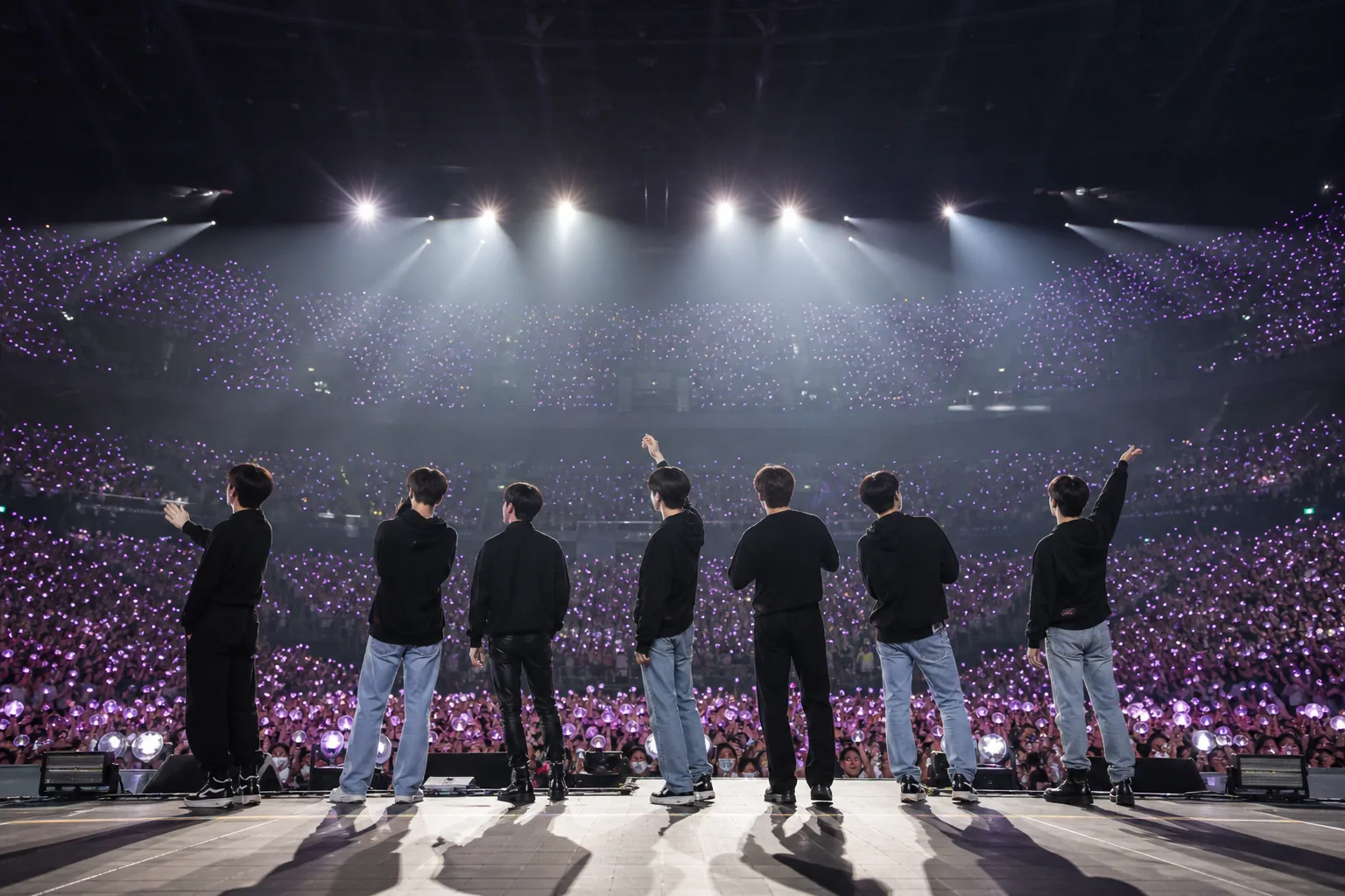K-pop fans and concert merchandise representing touring revenue growth