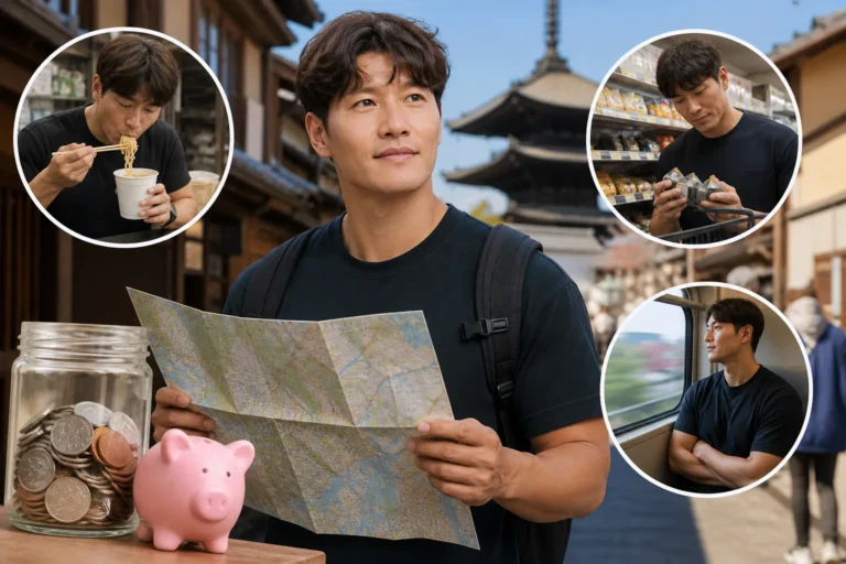 Editorial travel image representing Kim Jong Kook's frugal Japan variety trip