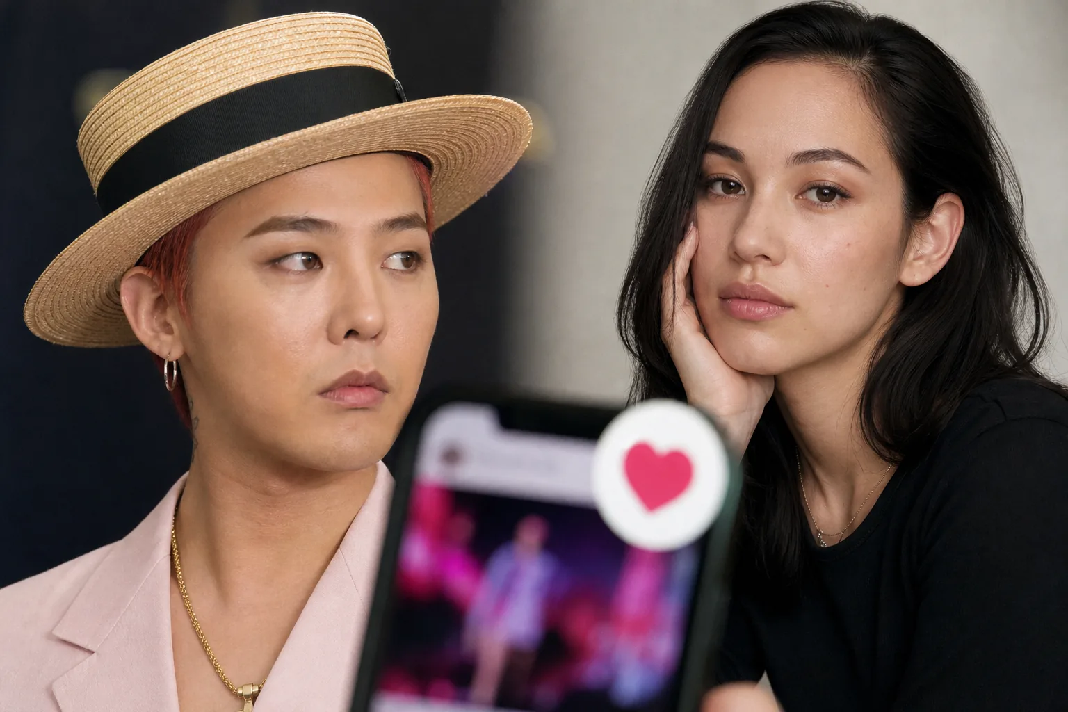 K-pop social media attention surrounding G-Dragon Instagram like