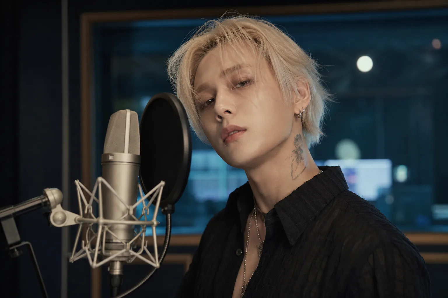 DAWN alternative R&B comeback visual with studio atmosphere