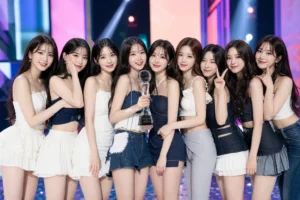 fromis_9 Vitamin ME music show win editorial image